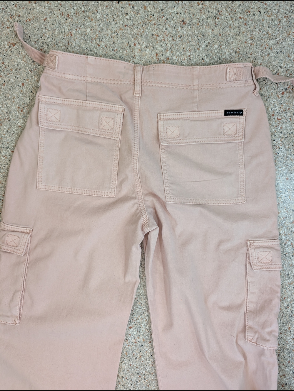 Sanctuary Light Blush Utility Cargo Pants - Picture 4 of 4